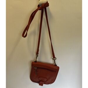 J.P. OURSE & CIE OLIVE LEATHER CROSSBODY OR BELT BAG TRAVEL WALLET BOLIVIA